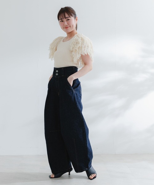 URBAN RESEARCH ROSSO WOMEN(アーバンリサーチ ロッソ)の「atelierSOMETHING TLEB BALLOON(デニムパンツ・レディース・インディゴブルー・SMALL/X-SMALL)」の4枚目の写真