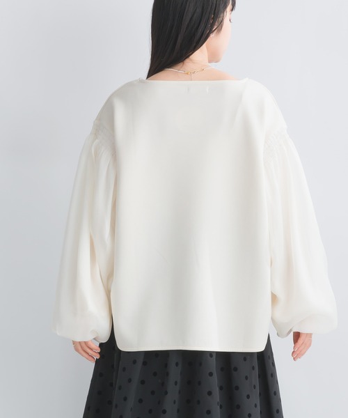 PICCIN(ピッチン)の「【WEB限定】スポンジリバー袖ボリュームプルオーバー(Tシャツ/カットソー・レディース・オフホワイト/ブラック系その他/グレー・M/S/L)」の6枚目の写真