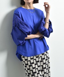 シルケット天竺袖バルーンデザインプルオーバー