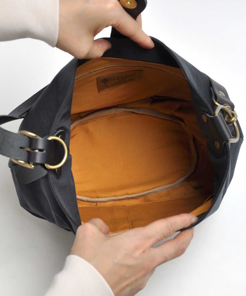 CLEDRAN（クレドラン）の「【軽量 2WAY】CL1954 D.PARE 2WAY BAG ナイロンバッグ（ショルダーバッグ・レディース・グレイッシュブルー/ブラック/ライトブラウン・FREE）」の12枚目の写真