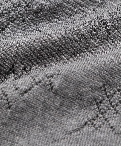 iRENE（アイレネ）の「アイレットハイゲージVニット / Eyelet High Gauge V Knit（ニット/セーター・レディース・グレー/ブラウン/ブルー・36）」の15枚目の写真