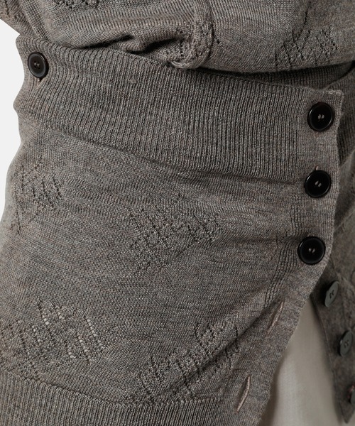 iRENE（アイレネ）の「アイレットハイゲージVニット / Eyelet High Gauge V Knit（ニット/セーター・レディース・グレー/ブラウン/ブルー・36）」の10枚目の写真