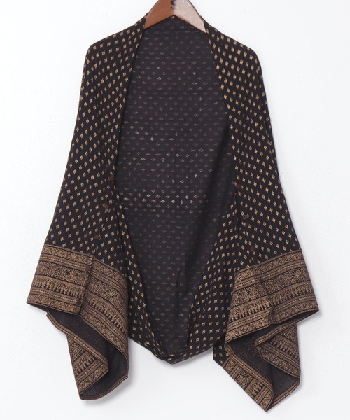 チャイハネ(チャイハネ)の「【チャイハネ】ハクリィWAYストール(ストール/ショール・レディース・グリーン/ピンク/ブラック/ベージュ/オレンジ・FREE)」の1枚目の写真