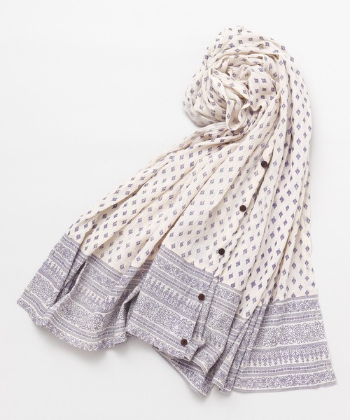 チャイハネ(チャイハネ)の「【チャイハネ】ハクリィWAYストール(ストール/ショール・レディース・グリーン/ピンク/ブラック/ベージュ/オレンジ・FREE)」の9枚目の写真