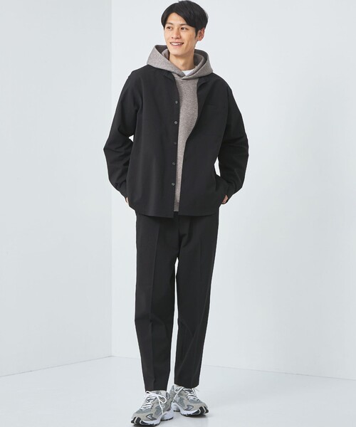 green label relaxing（グリーンレーベルリラクシング）の「FREELITCH WIDE U/P パンツ -2WAYストレッチ・防シワ・吸水速乾-（その他パンツ・メンズ・ブラック/ネイビー・L/XL/M/S）」の12枚目の写真