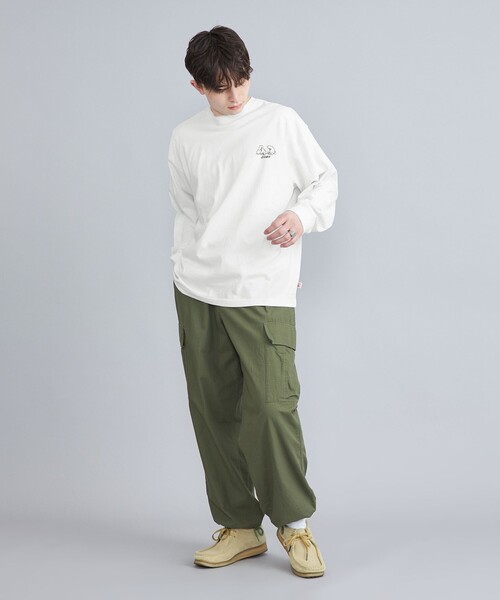 coen（コーエン）の「【WEB限定】Ryo　Kaneyasu×コーエンベアロングスリーブTシャツ（Tシャツ/カットソー・メンズ・ライトブルー/ホワイト/ブラック/ベージュ・S/M/L/XL）」の8枚目の写真