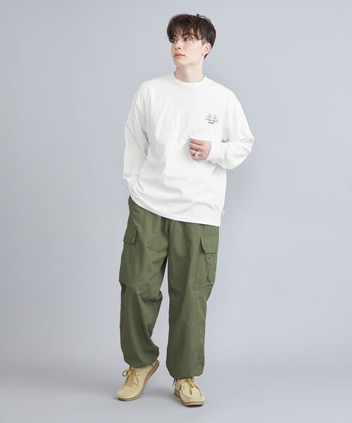 coen（コーエン）の「【WEB限定】Ryo　Kaneyasu×コーエンベアロングスリーブTシャツ（Tシャツ/カットソー・メンズ・ライトブルー/ホワイト/ブラック/ベージュ・S/M/L/XL）」の9枚目の写真