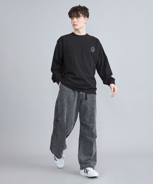 coen（コーエン）の「【WEB限定】Ryo　Kaneyasu×コーエンベアロングスリーブTシャツ（Tシャツ/カットソー・メンズ・ライトブルー/ホワイト/ブラック/ベージュ・S/M/L/XL）」の14枚目の写真