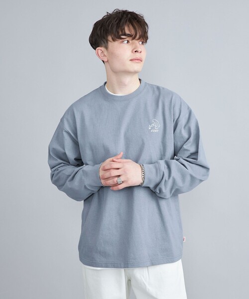 coen（コーエン）の「【WEB限定】Ryo　Kaneyasu×コーエンベアロングスリーブTシャツ（Tシャツ/カットソー・メンズ・ライトブルー/ホワイト/ブラック/ベージュ・S/M/L/XL）」の18枚目の写真