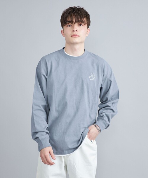 coen（コーエン）の「【WEB限定】Ryo　Kaneyasu×コーエンベアロングスリーブTシャツ（Tシャツ/カットソー・メンズ・ライトブルー/ホワイト/ブラック/ベージュ・S/M/L/XL）」の19枚目の写真