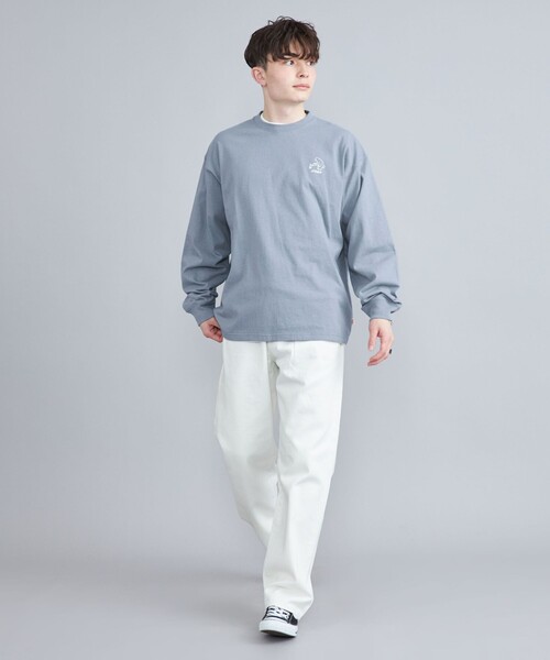 coen（コーエン）の「【WEB限定】Ryo　Kaneyasu×コーエンベアロングスリーブTシャツ（Tシャツ/カットソー・メンズ・ライトブルー/ホワイト/ブラック/ベージュ・S/M/L/XL）」の20枚目の写真