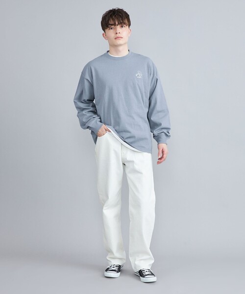 coen（コーエン）の「【WEB限定】Ryo　Kaneyasu×コーエンベアロングスリーブTシャツ（Tシャツ/カットソー・メンズ・ライトブルー/ホワイト/ブラック/ベージュ・S/M/L/XL）」の21枚目の写真
