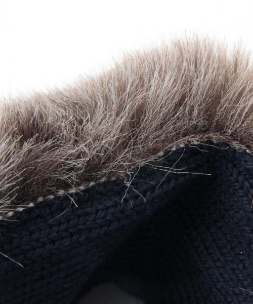 BEAMS BOY（ビームスボーイ）の「Cableami×BEAMS BOY / ファー ヘアバンド 15FW（ヘアバンド・レディース・グレー/ネイビー・ONE SIZE）」の8枚目の写真