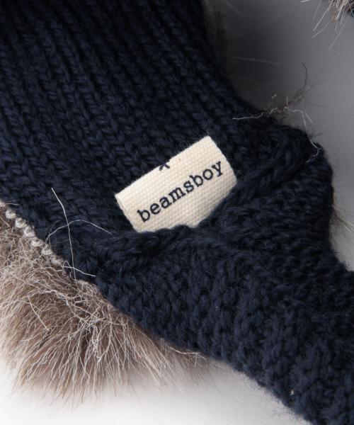 BEAMS BOY（ビームスボーイ）の「Cableami×BEAMS BOY / ファー ヘアバンド 15FW（ヘアバンド・レディース・グレー/ネイビー・ONE SIZE）」の9枚目の写真