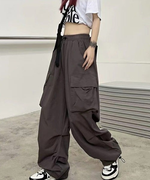 Mayree(メイリー)の「【Mayree】スーパーワイド カーゴパンツ(カーゴパンツ・レディース・ブラック/オリーブ/グレー・SMALL/MEDIUM/LARGE/X-LARGE)」の15枚目の写真