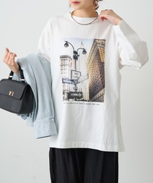 PUAL CE CIN | フォトプリントロングスリーブカットソー(Tシャツ/カットソー)