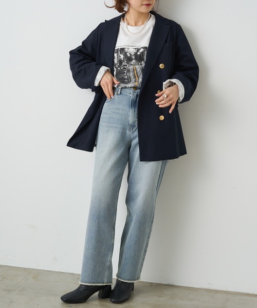 PUAL CE CIN（ピュアルセシン）の「フォトプリントロングスリーブカットソー（Tシャツ/カットソー・レディース・ホワイト系その他/ホワイト系その他2・FREE）」の9枚目の写真