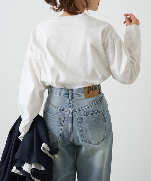 PUAL CE CIN（ピュアルセシン）の「フォトプリントロングスリーブカットソー（Tシャツ/カットソー・レディース・ホワイト系その他/ホワイト系その他2・FREE）」の18枚目の写真