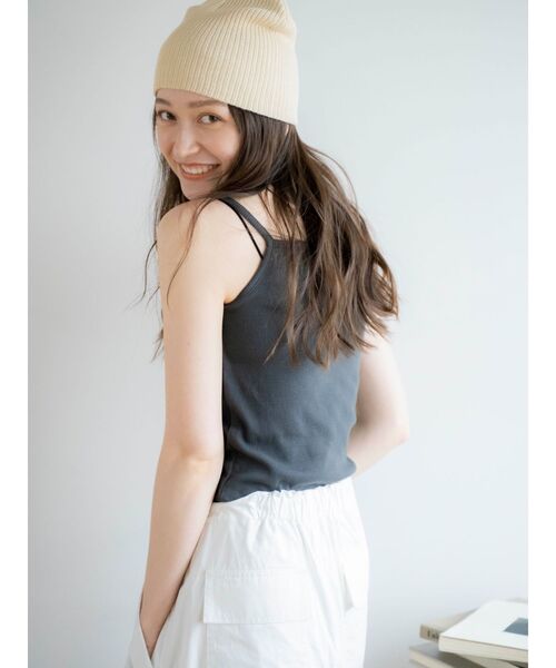 Ungrid（アングリッド）の「ショートカットアンサンブル（Tシャツ/カットソー・レディース・レッド/チャコールグレー/オフホワイト・FREE）」の7枚目の写真