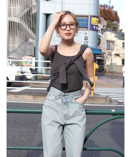 Ungrid（アングリッド）の「ショートカットアンサンブル（Tシャツ/カットソー・レディース・レッド/チャコールグレー/オフホワイト・FREE）」の13枚目の写真