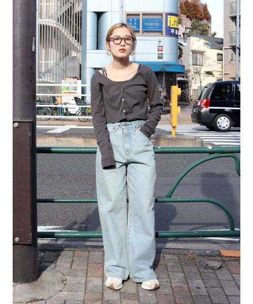 Ungrid（アングリッド）の「ショートカットアンサンブル（Tシャツ/カットソー・レディース・レッド/チャコールグレー/オフホワイト・FREE）」の15枚目の写真