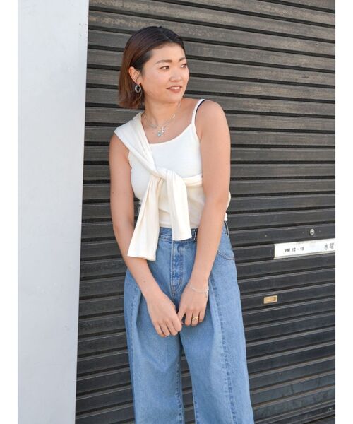 Ungrid（アングリッド）の「ショートカットアンサンブル（Tシャツ/カットソー・レディース・レッド/チャコールグレー/オフホワイト・FREE）」の19枚目の写真