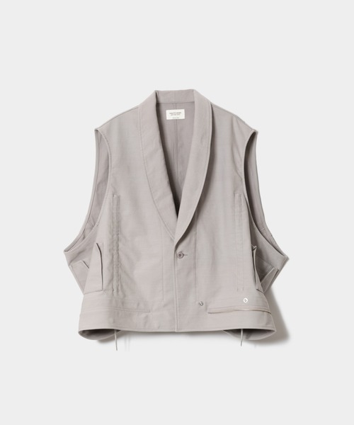 beautiful people(ビューティフルピープル)の「double-end british chino cloth vest(ベスト・レディース・グレー・36)」の9枚目の写真