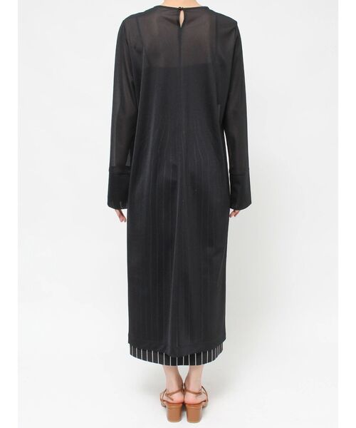 LAGUNAMOON（ラグナムーン）の「シアーロングスリットプルオーバー（Tシャツ/カットソー・レディース・ブラック/ホワイト・FREE）」の12枚目の写真