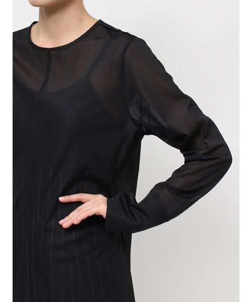 LAGUNAMOON（ラグナムーン）の「シアーロングスリットプルオーバー（Tシャツ/カットソー・レディース・ブラック/ホワイト・FREE）」の14枚目の写真