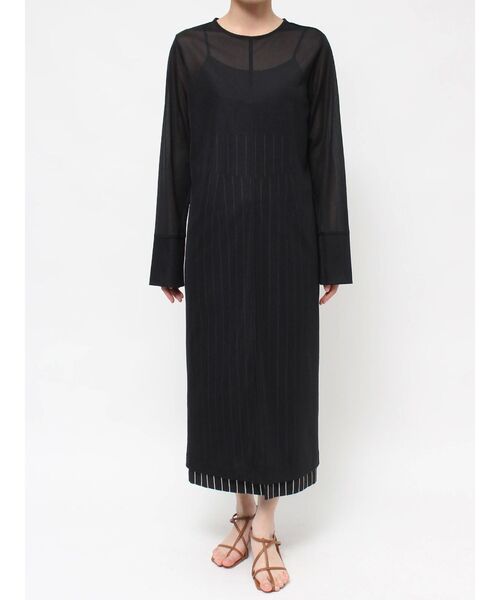 LAGUNAMOON（ラグナムーン）の「シアーロングスリットプルオーバー（Tシャツ/カットソー・レディース・ブラック/ホワイト・FREE）」の22枚目の写真