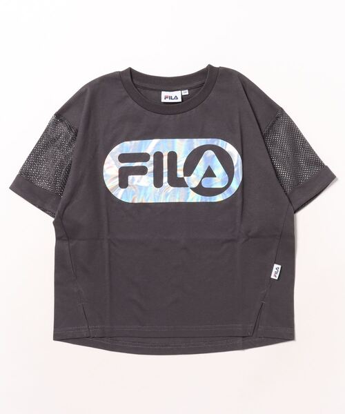 FILA/フィラ 袖メッシュ拍プリント半袖Tシャツ（Tシャツ/カットソー 