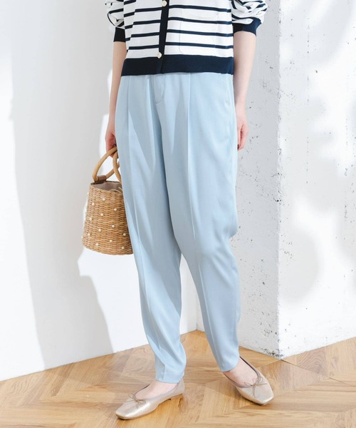 F by ROSSO（エフバイロッソ）の「F by ROSSO　サテンテーパードカラーパンツ（その他パンツ・レディース・ブルー/イエロー・36/38）」の14枚目の写真