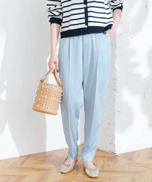 F by ROSSO（エフバイロッソ）の「F by ROSSO　サテンテーパードカラーパンツ（その他パンツ・レディース・ブルー/イエロー・36/38）」の15枚目の写真