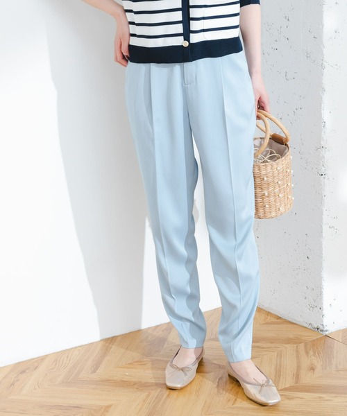 F by ROSSO（エフバイロッソ）の「F by ROSSO　サテンテーパードカラーパンツ（その他パンツ・レディース・ブルー/イエロー・36/38）」の16枚目の写真