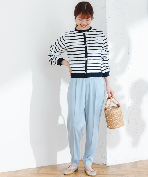 F by ROSSO（エフバイロッソ）の「F by ROSSO　サテンテーパードカラーパンツ（その他パンツ・レディース・ブルー/イエロー・36/38）」の17枚目の写真