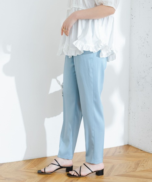 F by ROSSO（エフバイロッソ）の「F by ROSSO　サテンテーパードカラーパンツ（その他パンツ・レディース・ブルー/イエロー・36/38）」の20枚目の写真