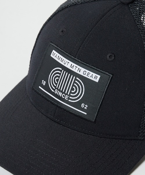 MAMMUT メッシュキャップ ブラック MAMMUT】美品 マムート メッシュ キャップ ブラック - メルカリ
