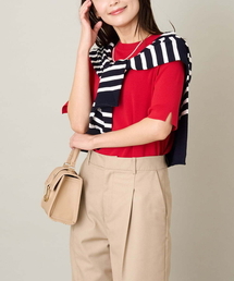 【洗える/UVカット】クルーネックニット