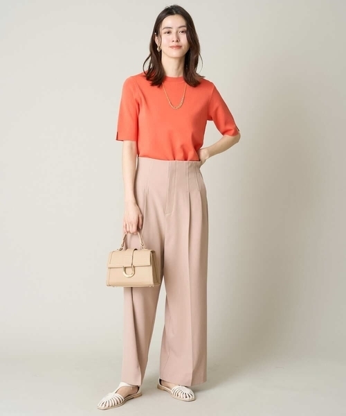 a.v.v(アーヴェヴェ)の「【洗える/UVカット】クルーネックニット(ニット/セーター・レディース・ホワイト/ライトグレー/アイボリー/ブラック/ライトイエロー/ブルー/ベージュ/オレンジ/グリーン/レッド/ブラウン・40/38/36/42/34)」の14枚目の写真