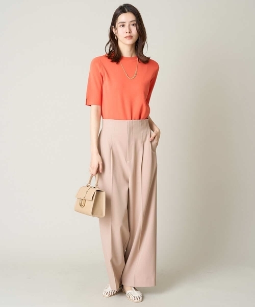 a.v.v(アーヴェヴェ)の「【洗える/UVカット】クルーネックニット(ニット/セーター・レディース・ホワイト/ライトグレー/アイボリー/ブラック/ライトイエロー/ブルー/ベージュ/オレンジ/グリーン/レッド/ブラウン・40/38/36/42/34)」の15枚目の写真