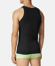 VERSACE ブラック タンクトップ サイズ5 Logo Ribbed Tank Top Black | VERSACE CA