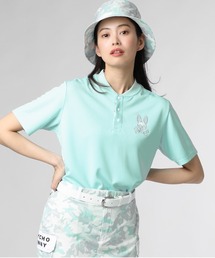 Psycho Bunny | [GOLF][WOMEN]ワンポイントカモバニー ヘンリーネックTシャツ(Tシャツ/カットソー)