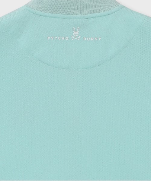 Psycho Bunny（サイコバニー）の「[GOLF][WOMEN]ワンポイントカモバニー ヘンリーネックTシャツ（Tシャツ/カットソー・レディース・ネイビー/ライトブルー/ブラック・1/2）」の10枚目の写真