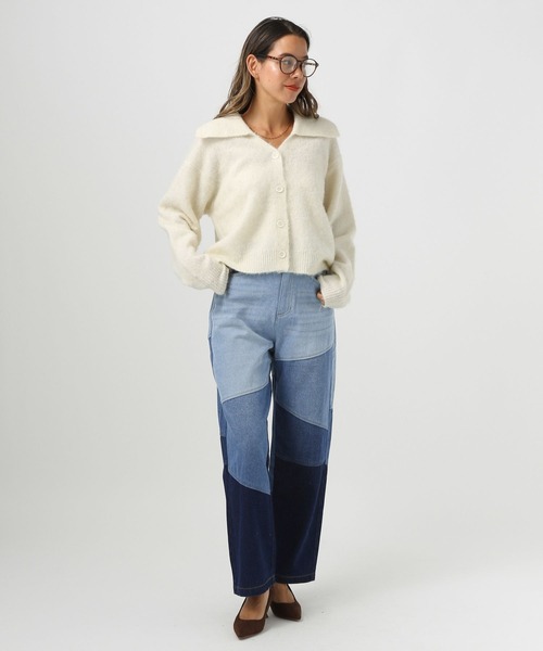 セール】パッチワークジーンズ（デニムパンツ）｜BAYFLOW