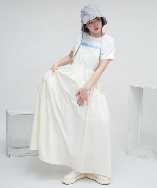 【セール】ギャザーポケットキャミワンピース（ワンピース）｜KBF（ケイビーエフ）