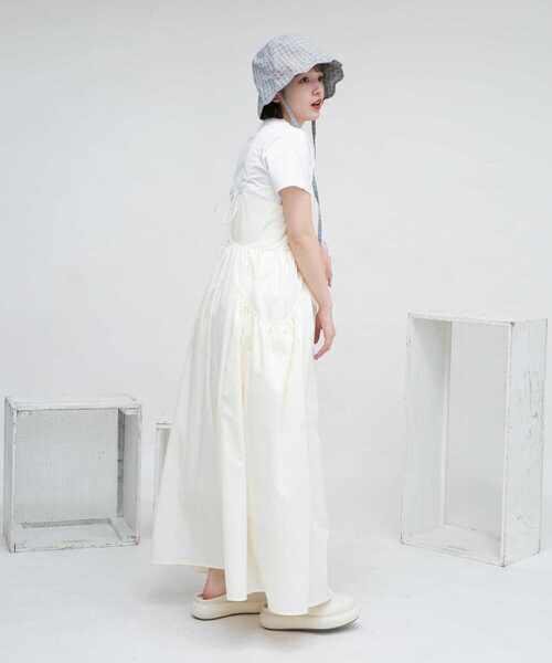 【セール】ギャザーポケットキャミワンピース（ワンピース）｜KBF（ケイビーエフ）