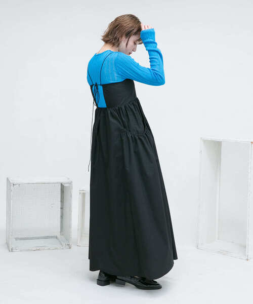 【セール】ギャザーポケットキャミワンピース（ワンピース）｜KBF（ケイビーエフ）