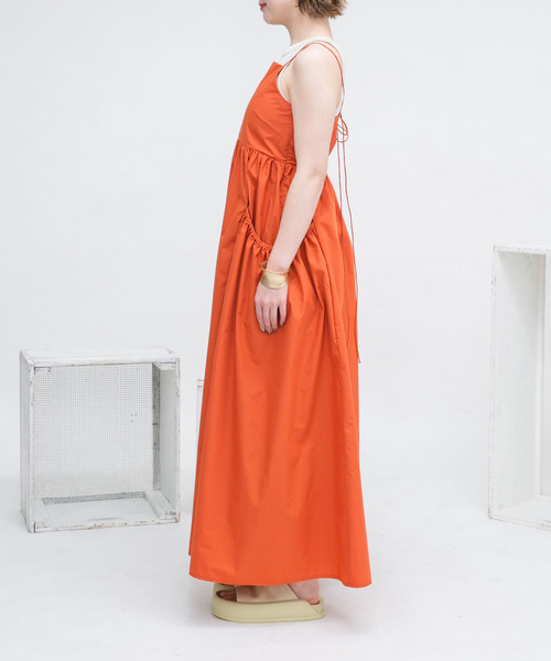 【セール】ギャザーポケットキャミワンピース（ワンピース）｜KBF（ケイビーエフ）