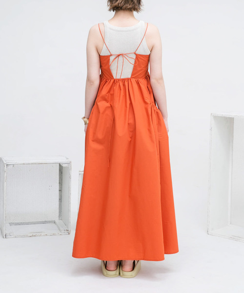 【セール】ギャザーポケットキャミワンピース（ワンピース）｜KBF（ケイビーエフ）