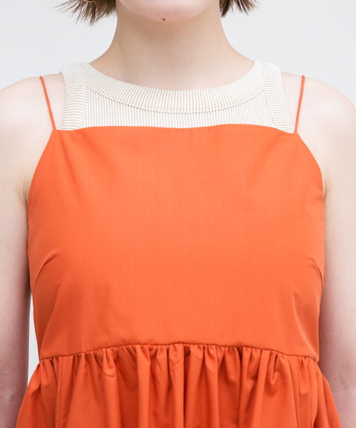 【セール】ギャザーポケットキャミワンピース（ワンピース）｜KBF（ケイビーエフ）